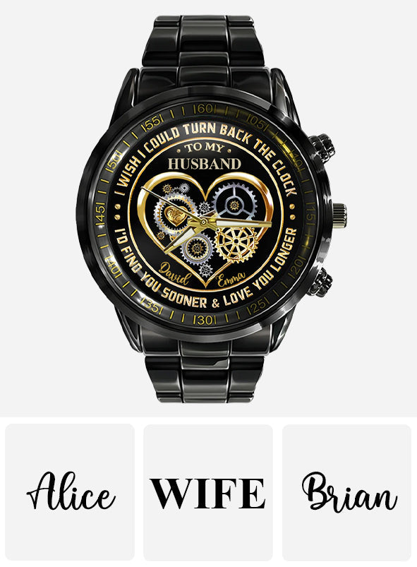 Je t'aime - Montre-bracelet personnalisée pour couple