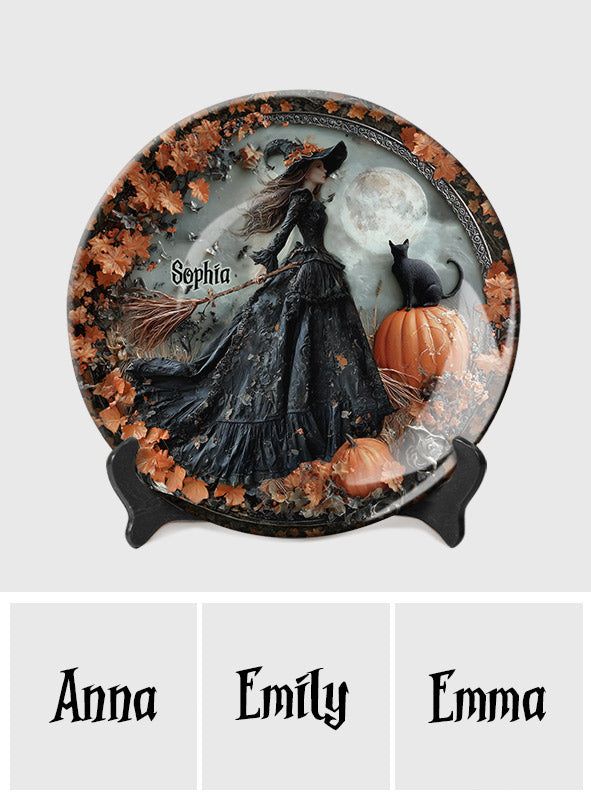I'm A Witch - Personalized Witch Ceramic Round Plate