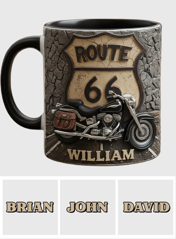 Mug personnalisé Vintage Road - Style motard
