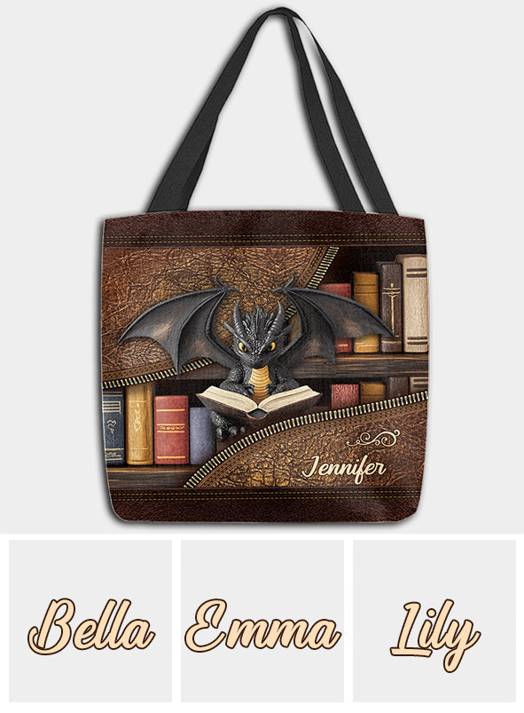 I'm A Bookdragon - Personalized Book Tote Bag
