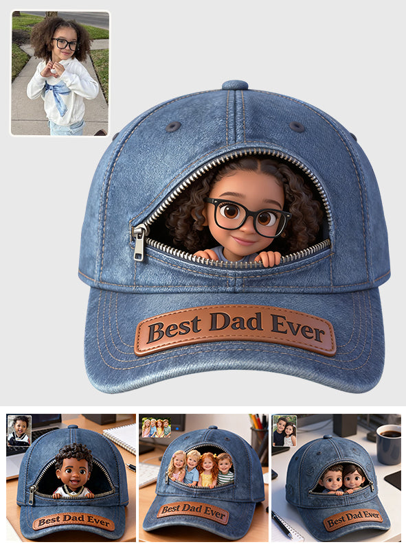 Photo Personnalisée - Casquette Classique pour Père