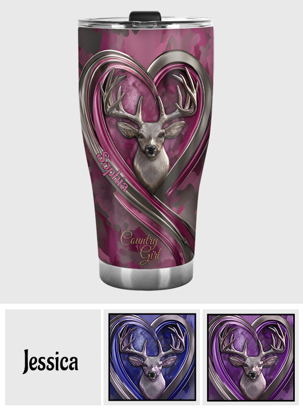 Country Girl - Personalized Hunting Tumbler