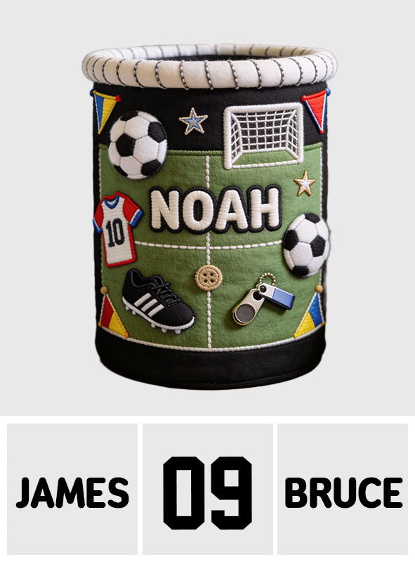 Love Soccer - Personalized Soccer Storage Basket
