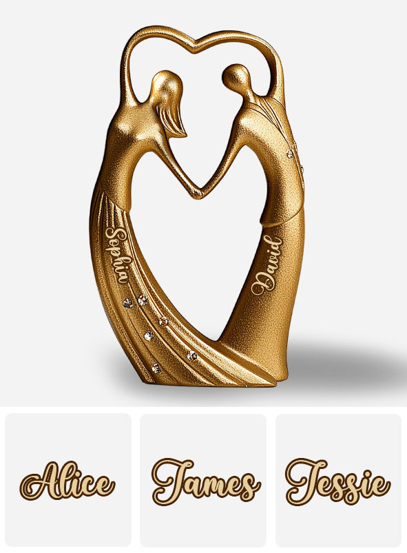 Together Forever - Personalized Couple Custom Shaped Acrylic Plaque