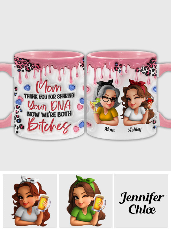 Thank You For Sharing Your DNA - Personalized Mother Accent Mug
