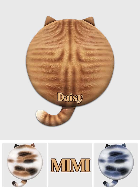 Cute Cat - Personalized Cat Shaped Doormat