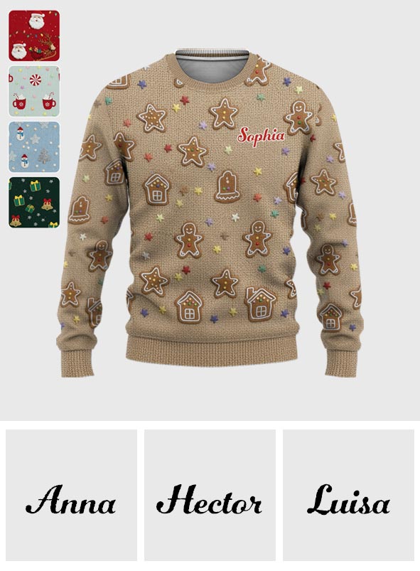 Holiday Spirit Knit - Personalized Christmas Ugly Sweater