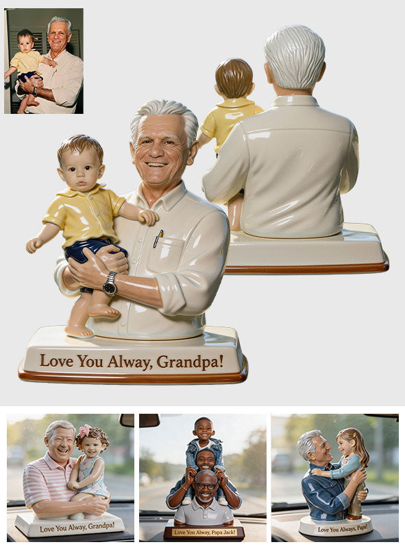 Je t'aime toujours - Figurine 3D personnalisée pour Papi