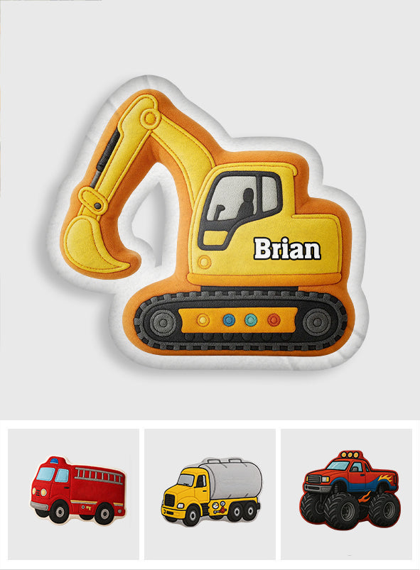 Cadeau enfant mignon en forme de voiture - Oreiller personnalisé pour enfant