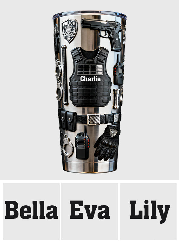 Police Officer - Personalized Police Officer Tumbler