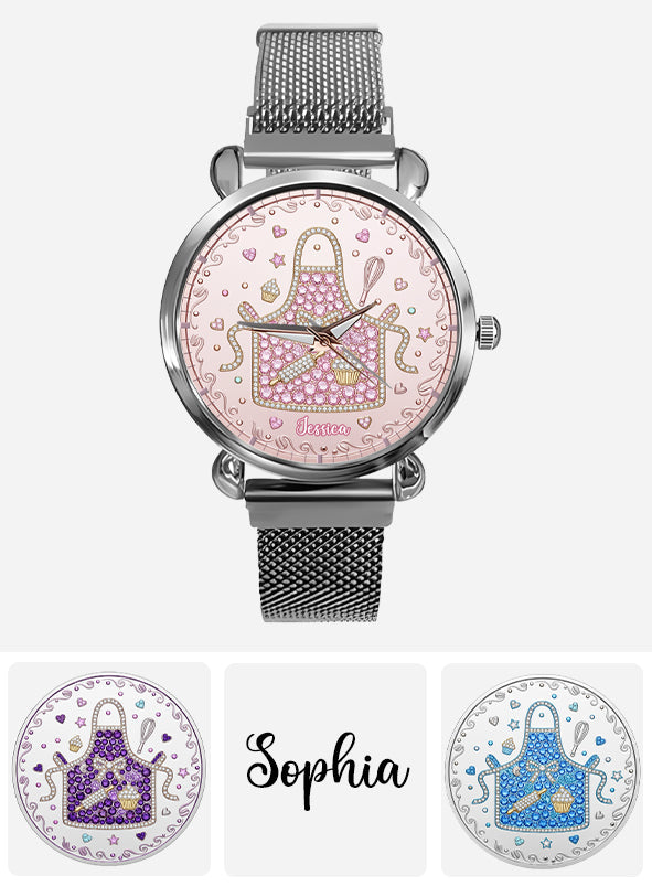 Passionnée de pâtisserie - Montre-bracelet personnalisée pour femmes passionnées de pâtisserie