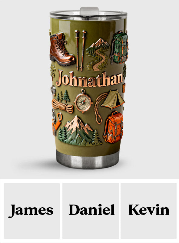 La randonnée me rend heureux - Gobelet isotherme de randonnée personnalisé