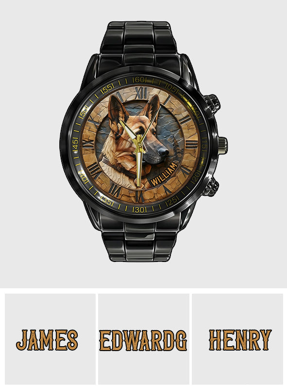 Brave German Shepherd - Personalized Dog Hand Watch