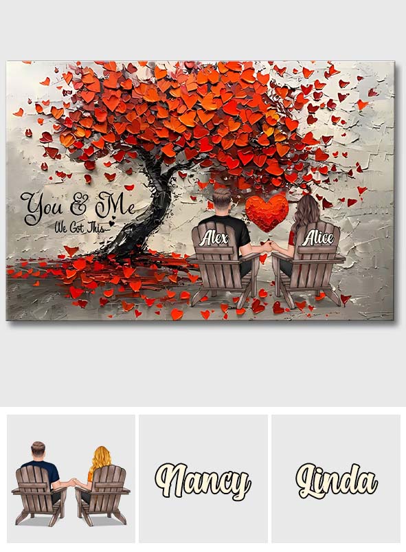 Toi et moi, on gère - Toile et affiche personnalisées pour couples