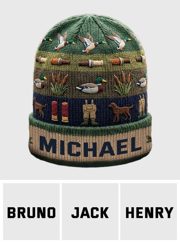 Saison de la chasse au canard - Bonnet de chasse personnalisé