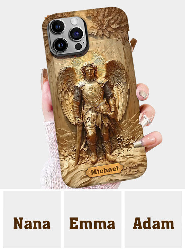 Archangel Michael - Personalized Christian Full Print Phone Case