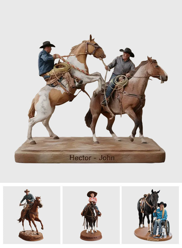 Cowboys costauds - Tenue western personnalisée - Plaque acrylique sur mesure