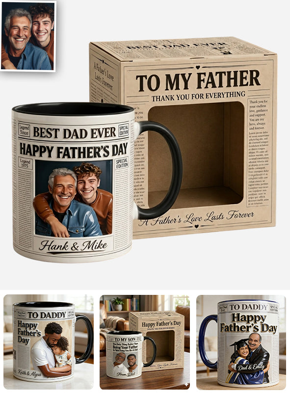 Les Nouvelles Tasses - Tasse Personnalisée pour Papa avec Boîte Cadeau