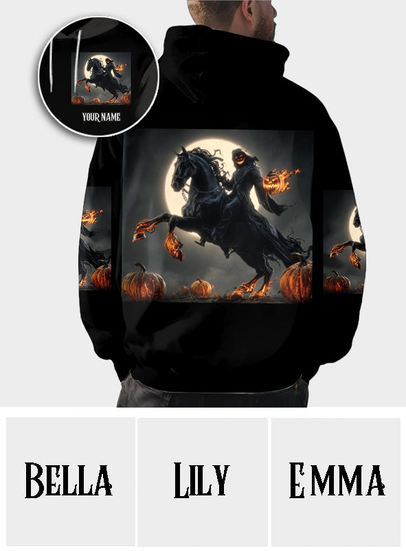 Bonjour les ténèbres - T-shirt personnalisé avec crâne intégral