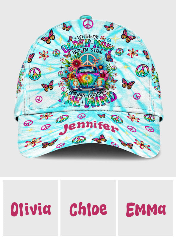 Running Against The Wind - Personalized Hippie Classic Cap