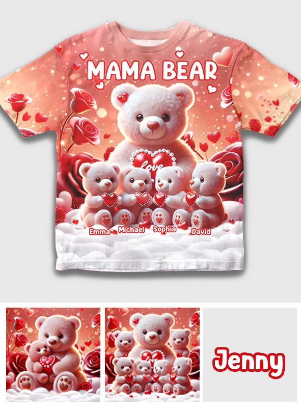 Mama Bear - Personalized Grandma All Over Shirt