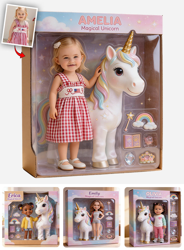 Magical Unicorn - Personalized Kid Custom Shaped Acrylic Plaque