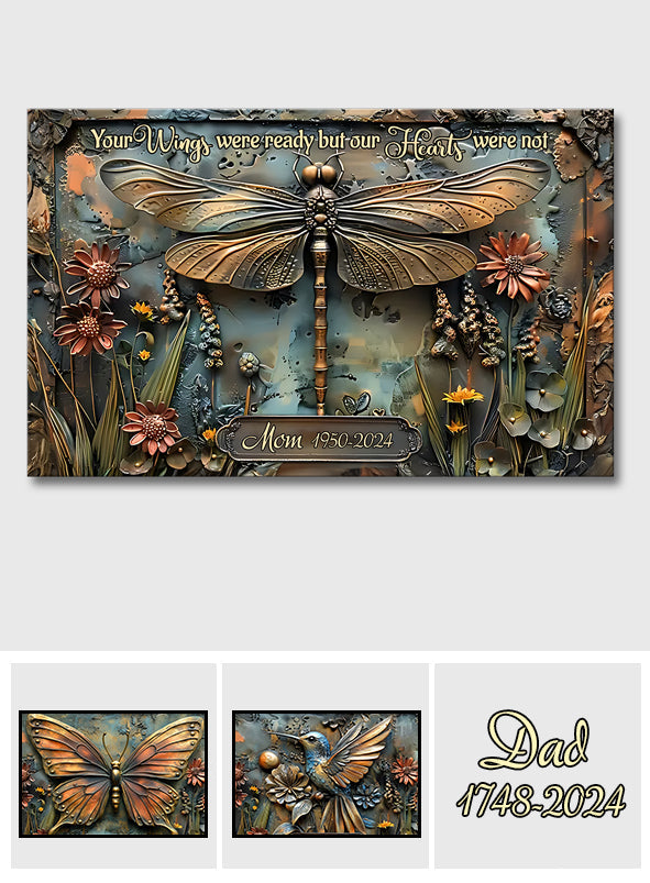 Tes ailes étaient prêtes, mais nos cœurs ne l'étaient pas - Toile et affiche commémoratives personnalisées