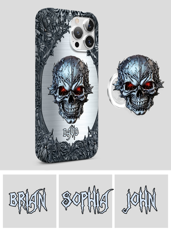 Cool Skull - Personalized Skull Full Print Phone Case