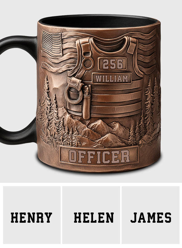 Servir et protéger - Mug personnalisé pour policier