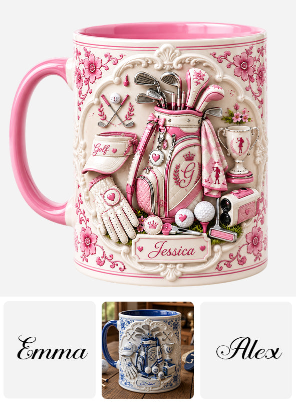 Live Love Golf - Personalized Golf Accent Mug