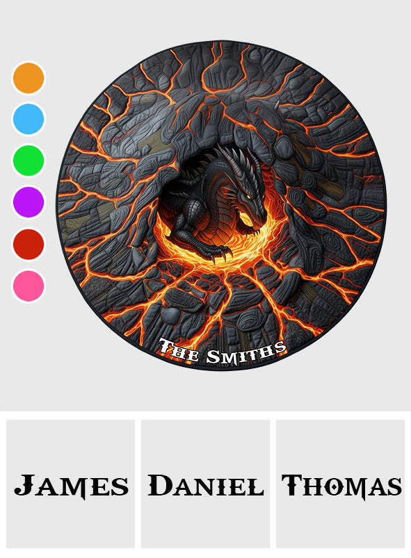 Jupe de sapin personnalisée en forme de dragon Strong Dragon