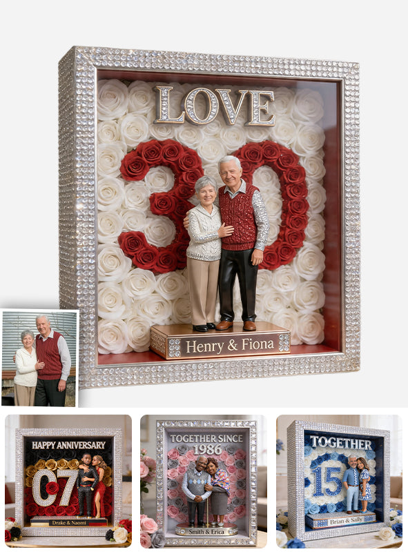 Plaque Acrylique Personnalisée - Photo d'Anniversaire Personnalisée pour Couple