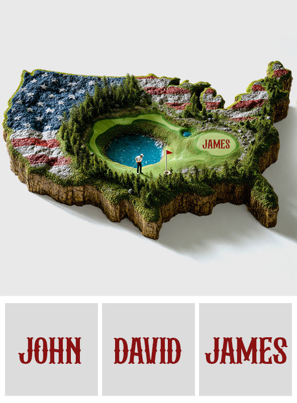 Pour l'amour du jeu - Tapis de golf personnalisé antidérapant et tufté