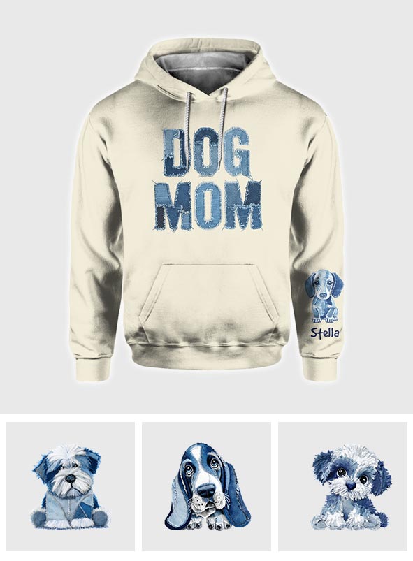 Maman de chien - T-shirt personnalisé intégral pour chien