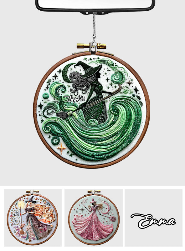 Sorcière magique - Ornement de voiture personnalisé sorcière