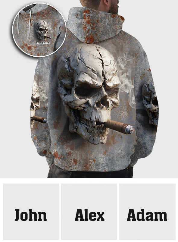 T-shirt personnalisé à motif crâne intégral - Tête de mort forte