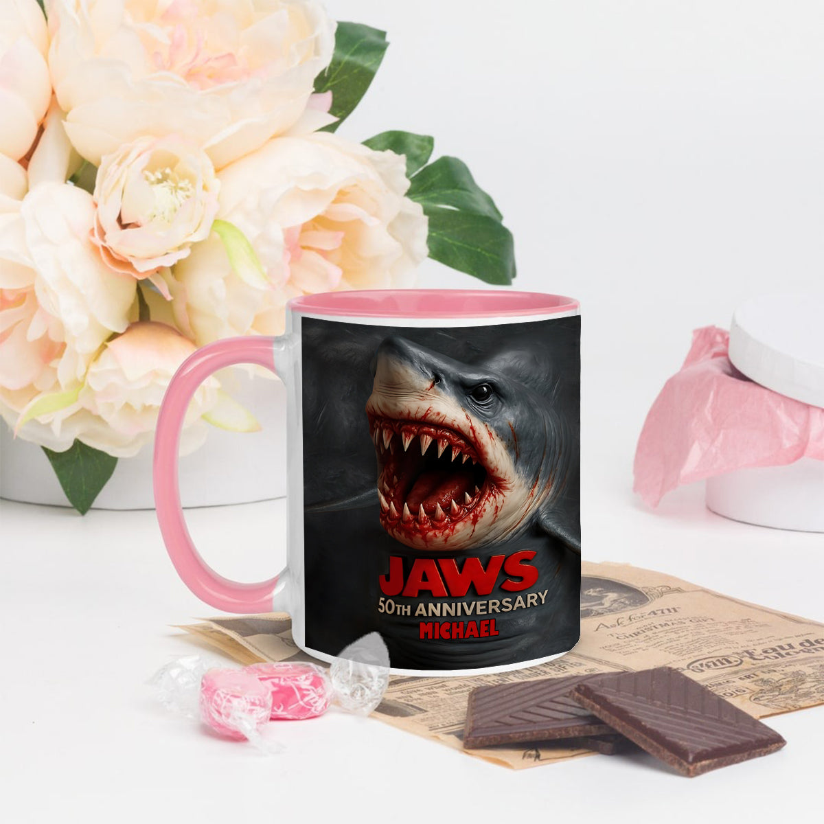 All I Want For Christmas Is You - Personalized Spicy Couple Bottom Printed Accent Mug