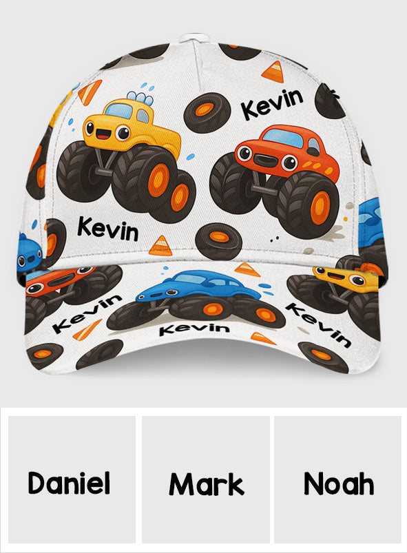 Cadeau mignon pour enfants Monster Truck - Casquette classique personnalisée pour enfant
