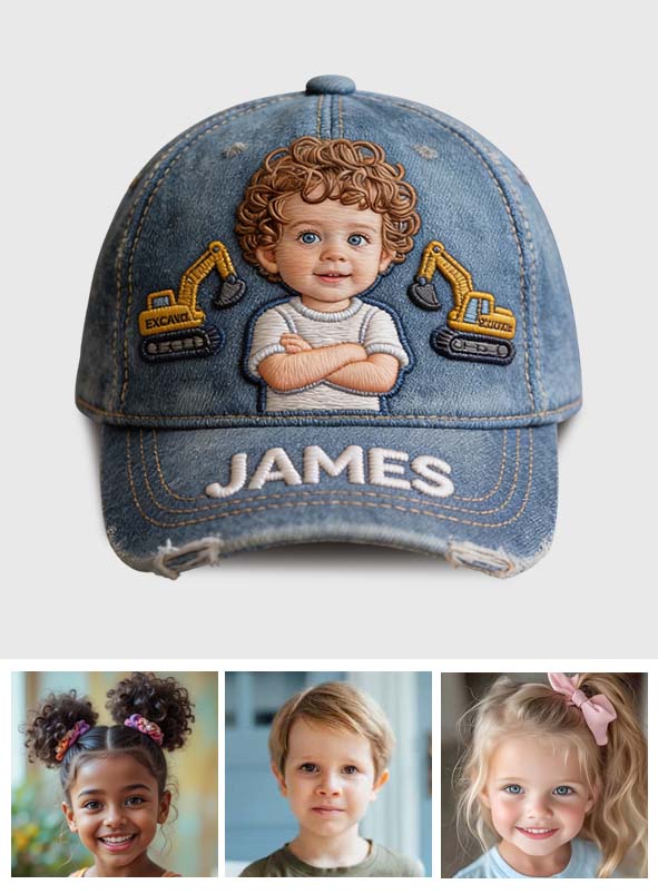 Photo Personnalisée - Casquette Classique Enfant Personnalisée