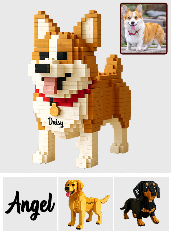 Transformez-le en bloc de construction - Plaque acrylique personnalisée pour chien en forme de pièce unique