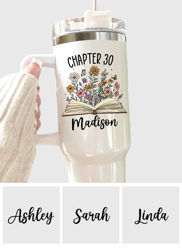 Happy Birthday - Personalized Birthday Tumbler With Handle