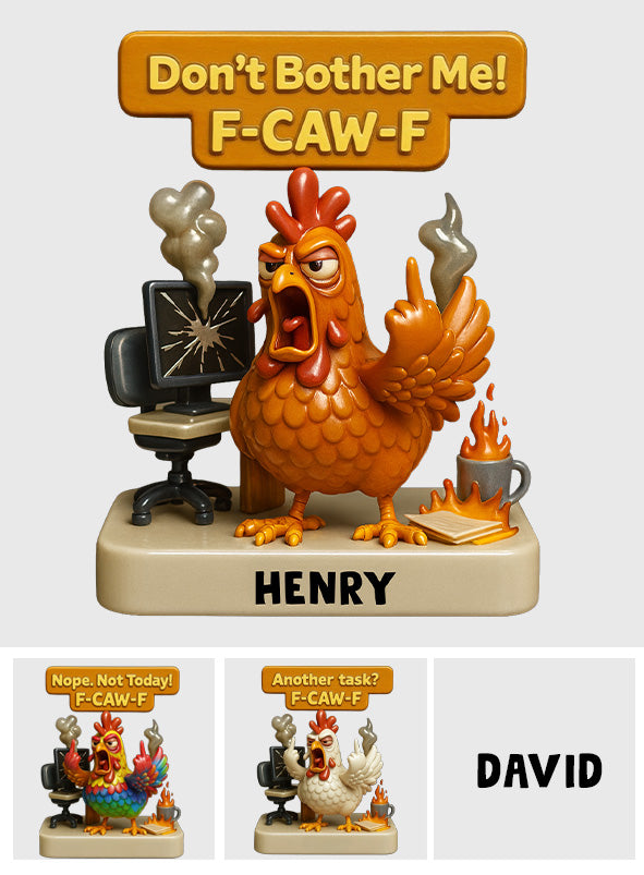 Citations sarcastiques de bureau (F-caw-f) - Plaque acrylique personnalisée pour collègues