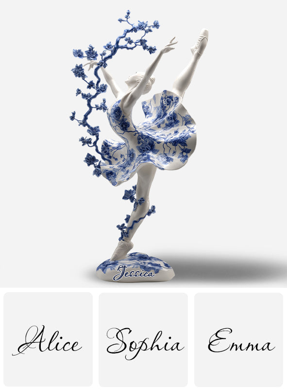 Cadeau pour danseuse de ballet - Plaque acrylique personnalisée en forme de ballerine