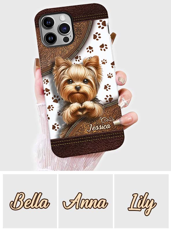 Cute Yorkshire Terrier - Personalized Dog Full Print Phone Case