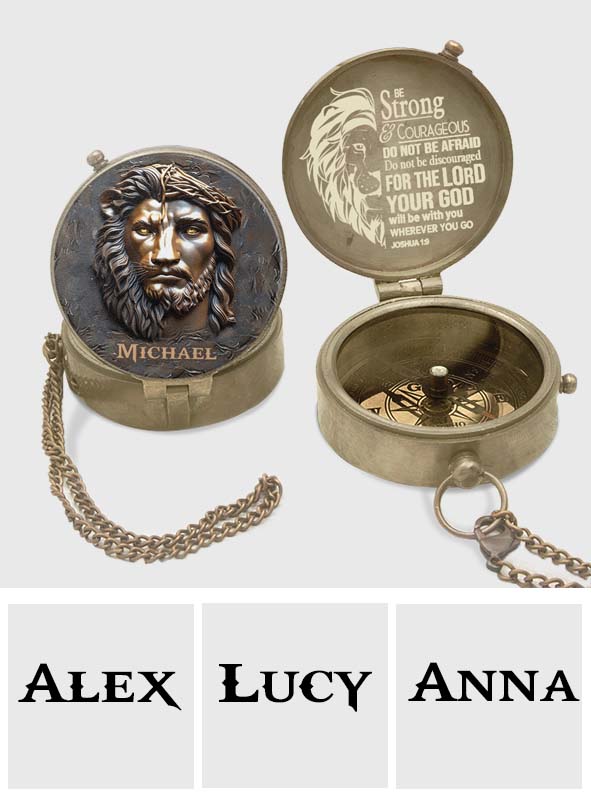 The Lion Of Judah - Personalized Christian Compass