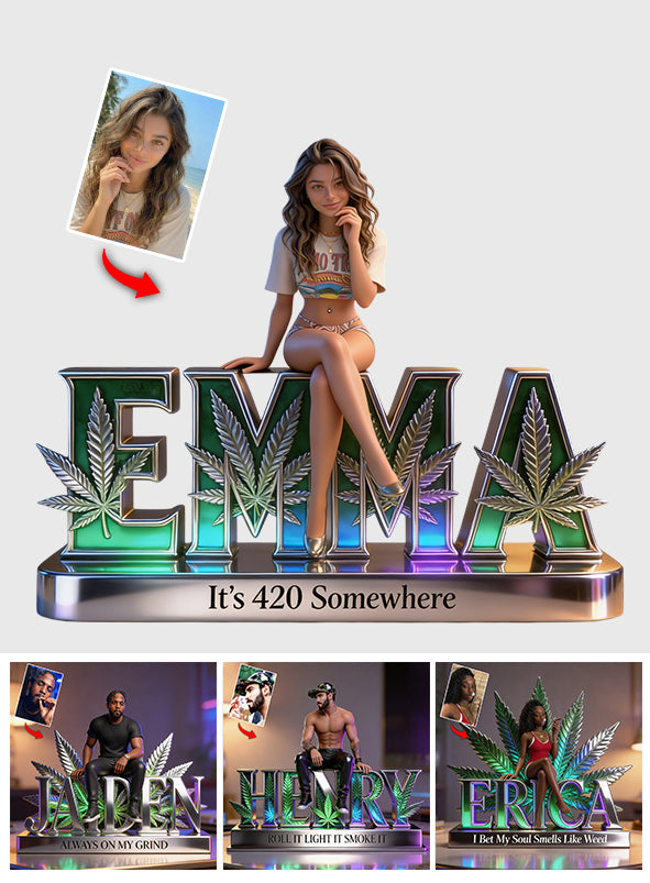 Custom Any Photo - Personalized Weed Custom Shaped Acrylic Plaque