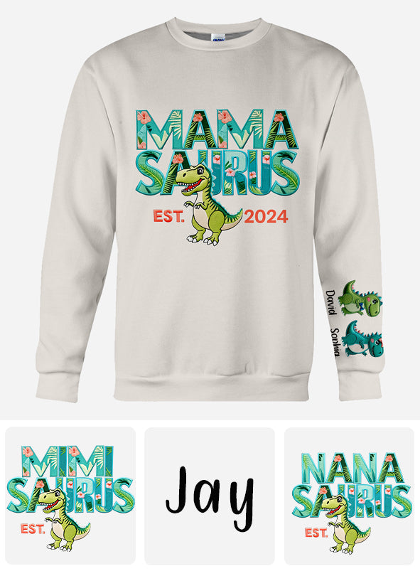 T-shirt personnalisé « Mamasaurus - Maman »