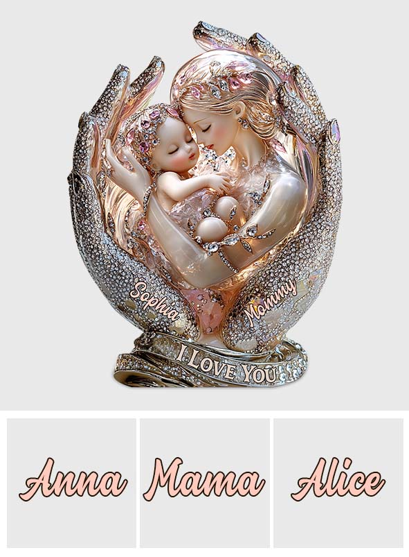 I Love You Mom - Personalized Mother Custom Shaped Acrylic Plaque