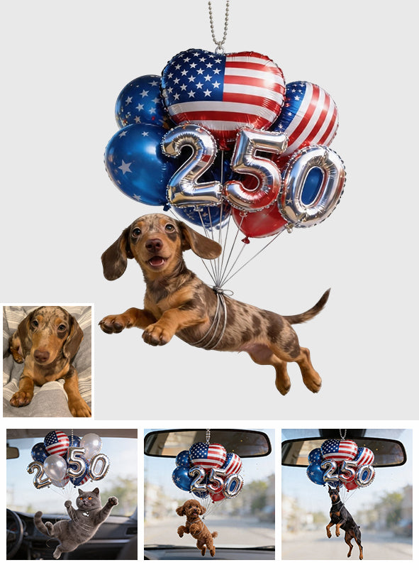 Ornement de Voiture Transparent Personnalisé pour Chien - 250 Ballons