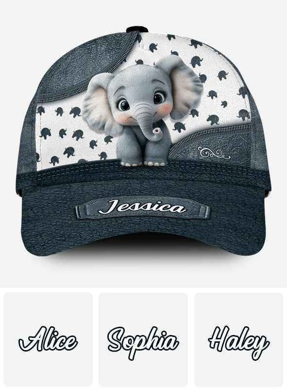Bébé éléphant mignon - Casquette classique éléphant personnalisée